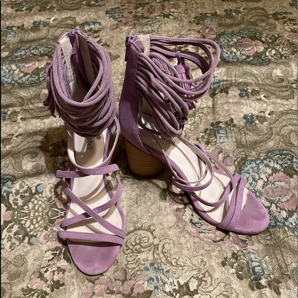 Jeffrey Campbell lilac heeled sandals 💜